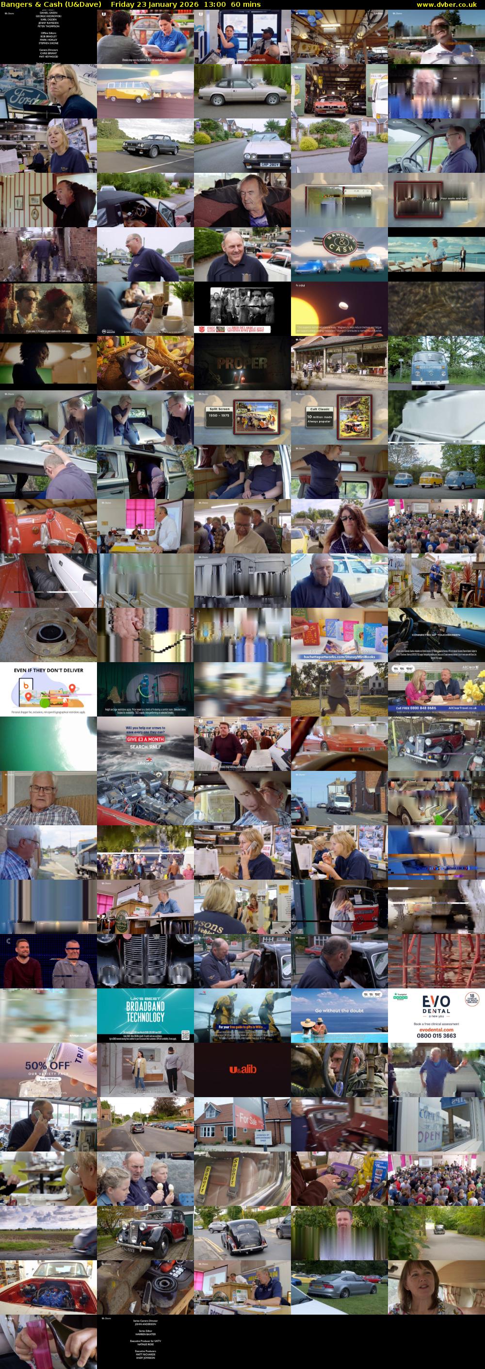 Bangers & Cash (U&Dave) Friday 23 January 2026 13:00 - 14:00