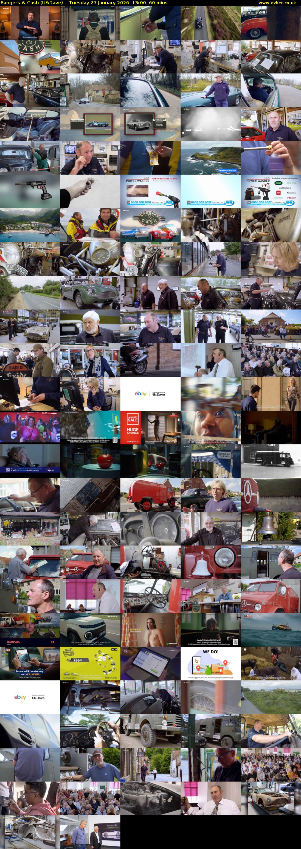 Bangers & Cash (U&Dave) Tuesday 27 January 2026 13:00 - 14:00