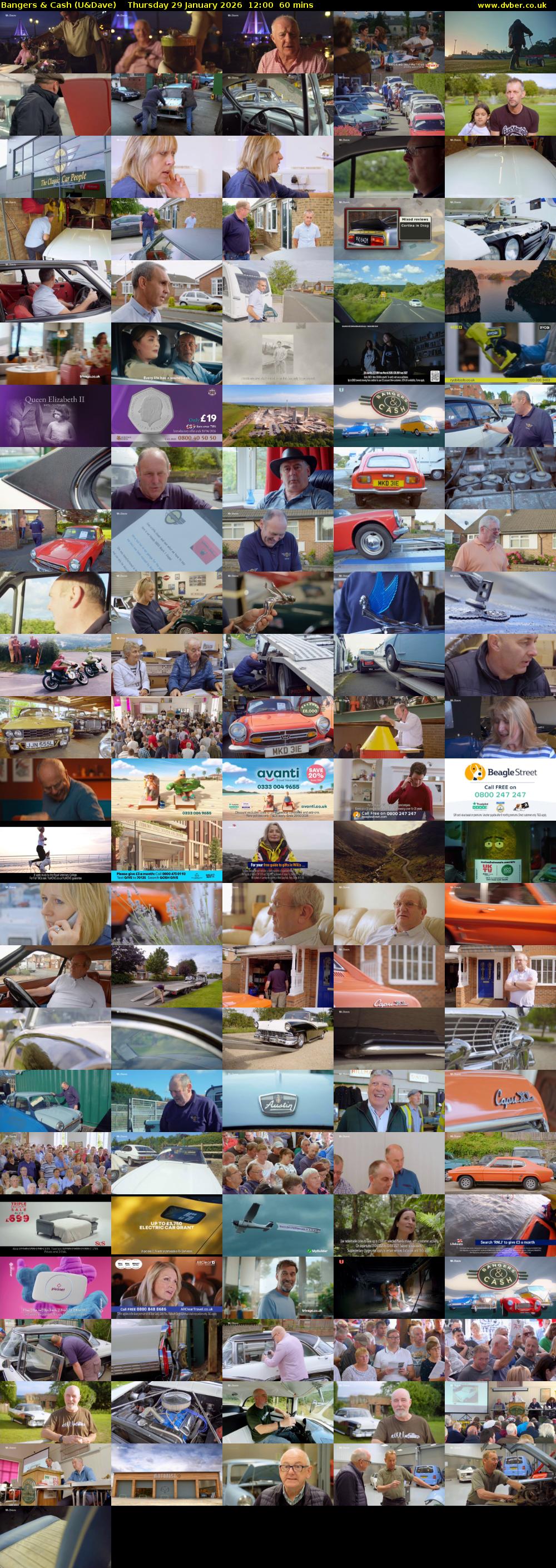 Bangers & Cash (U&Dave) Thursday 29 January 2026 12:00 - 13:00