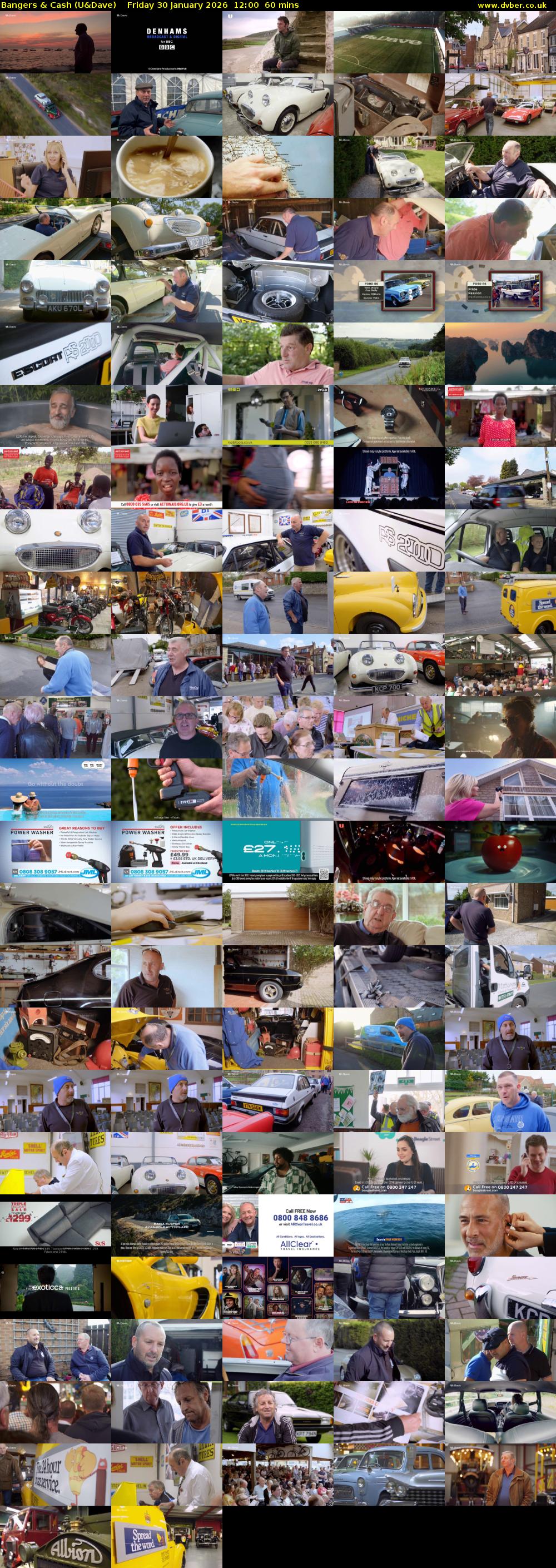 Bangers & Cash (U&Dave) Friday 30 January 2026 12:00 - 13:00