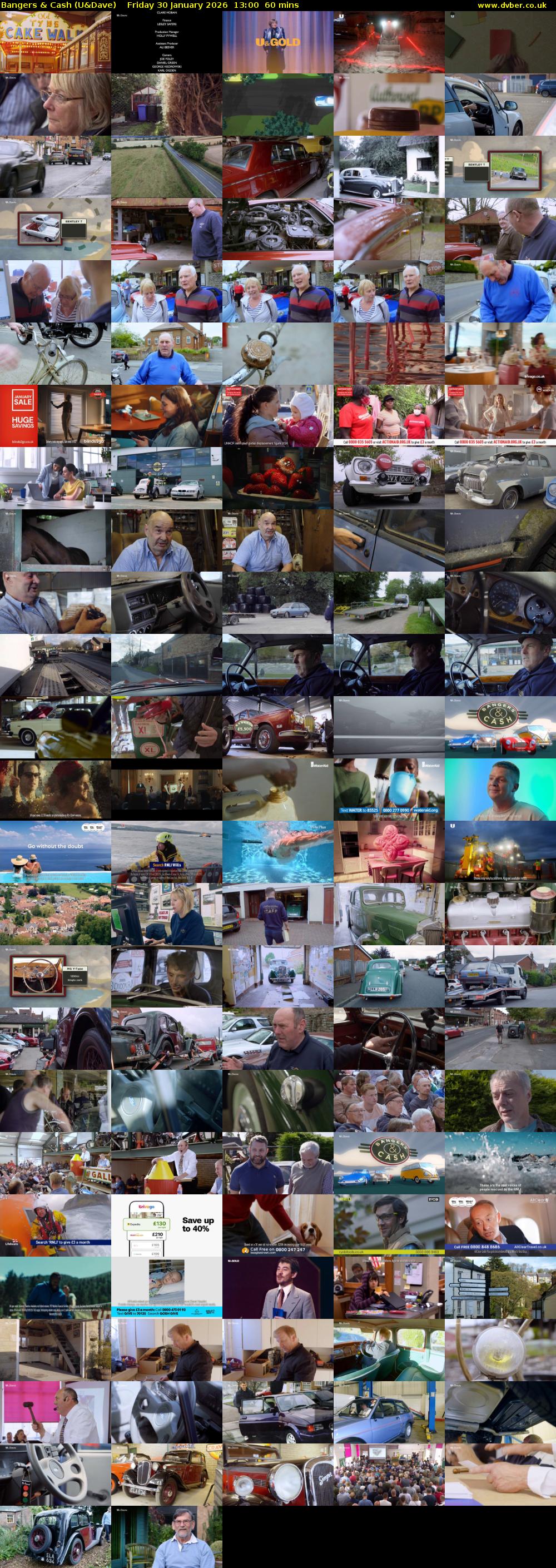 Bangers & Cash (U&Dave) Friday 30 January 2026 13:00 - 14:00