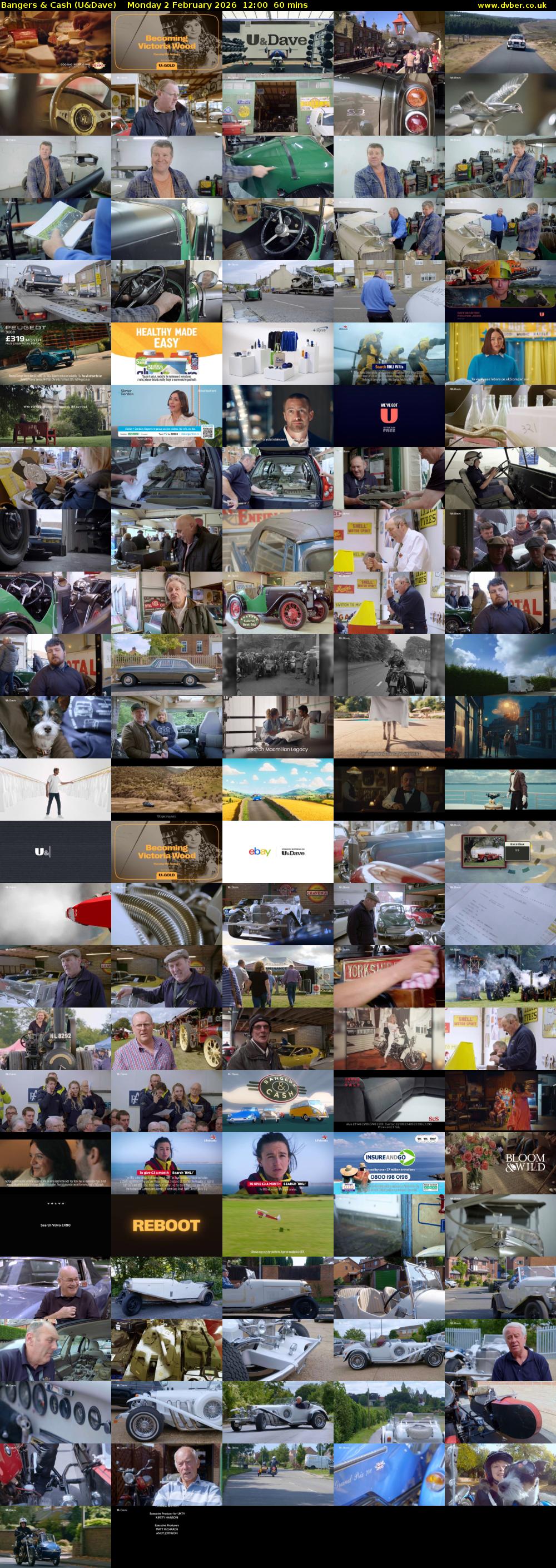 Bangers & Cash (U&Dave) Monday 2 February 2026 12:00 - 13:00