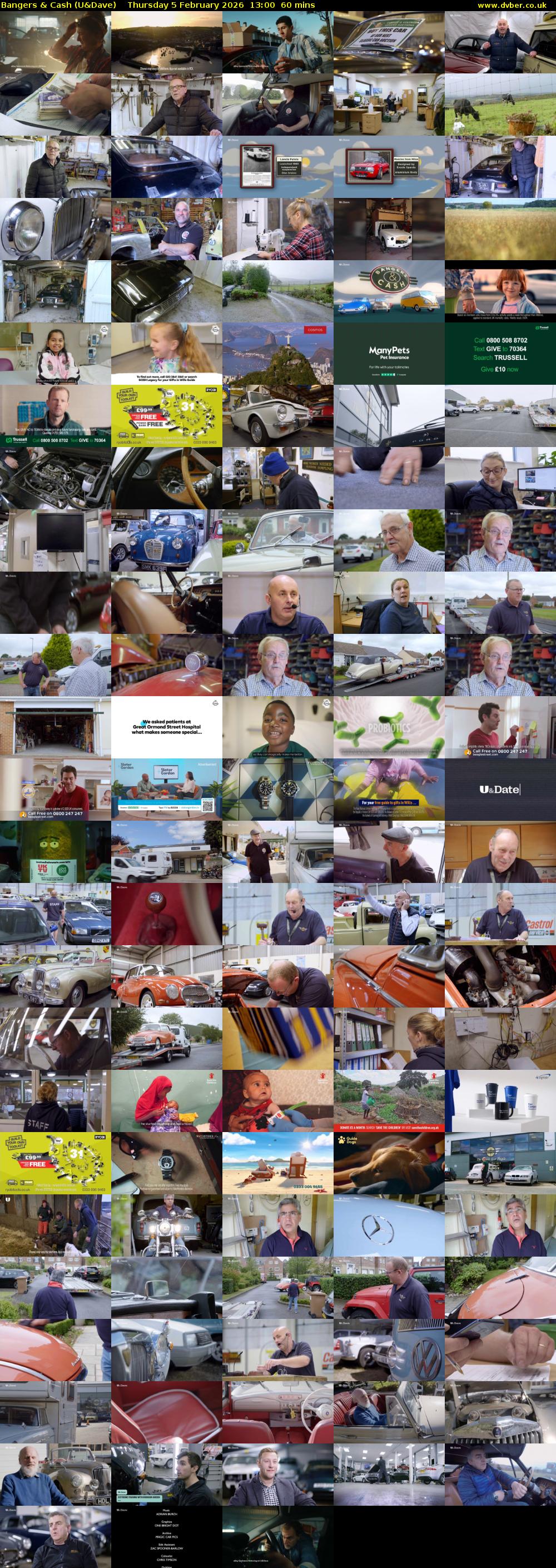 Bangers & Cash (U&Dave) Thursday 5 February 2026 13:00 - 14:00