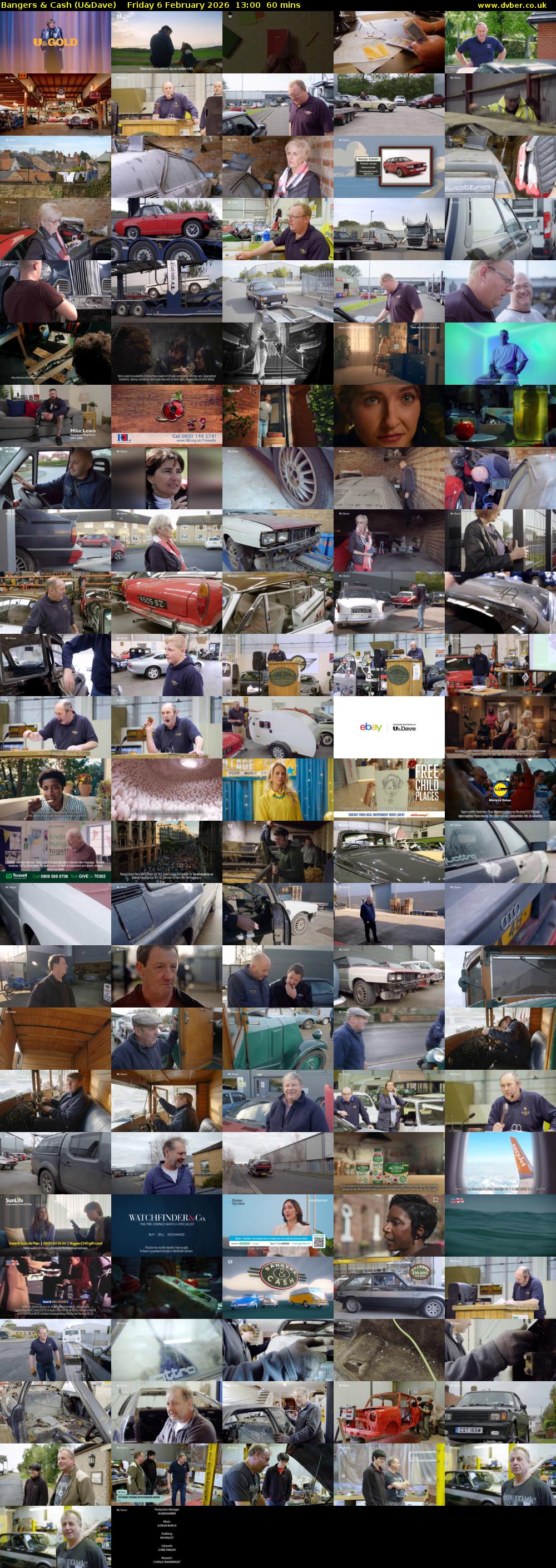 Bangers & Cash (U&Dave) Friday 6 February 2026 13:00 - 14:00