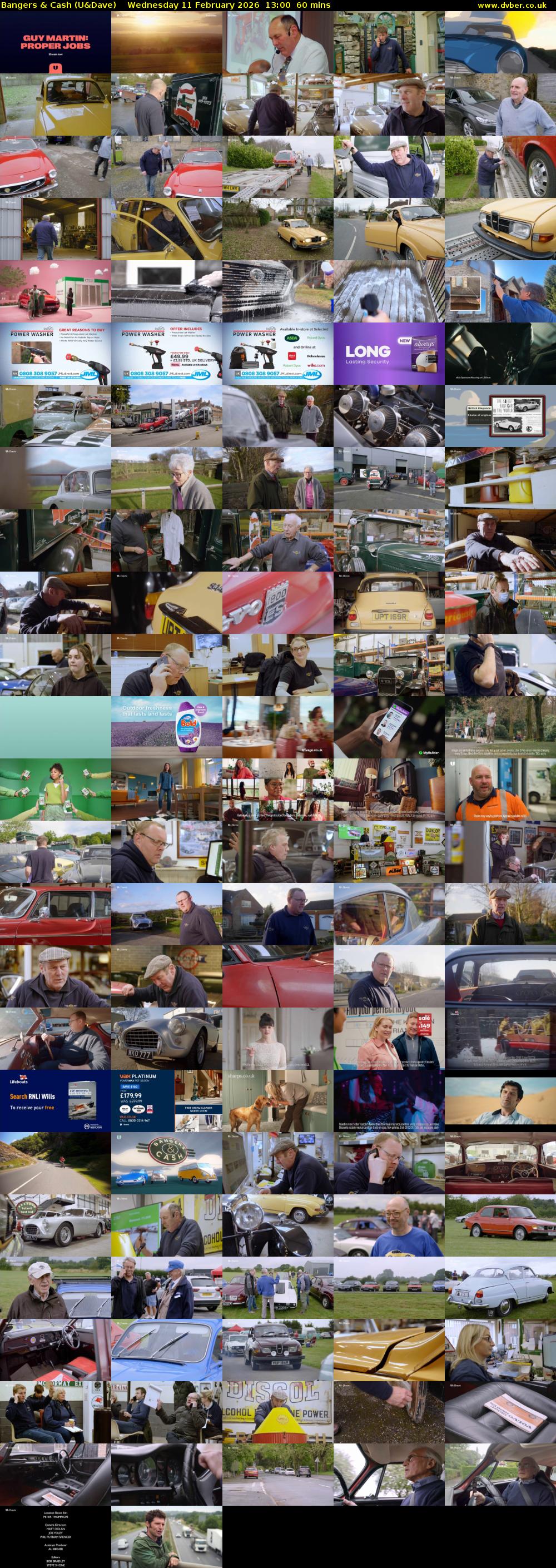 Bangers & Cash (U&Dave) Wednesday 11 February 2026 13:00 - 14:00