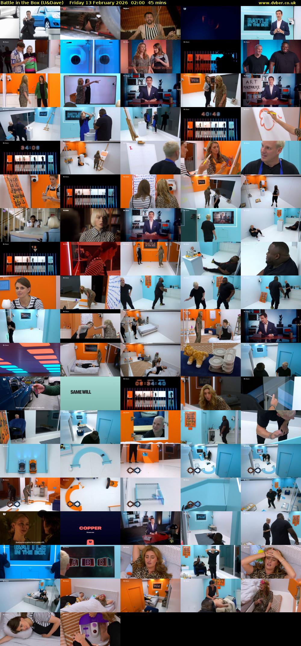 Battle in the Box (U&Dave) Friday 13 February 2026 02:00 - 02:45