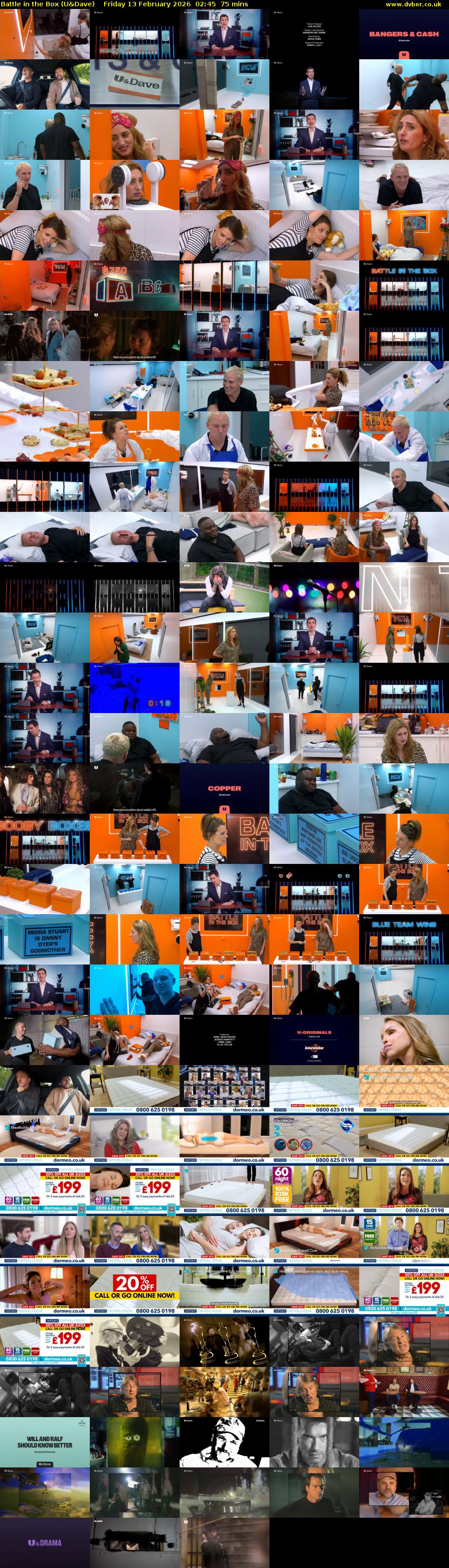 Battle in the Box (U&Dave) Friday 13 February 2026 02:45 - 04:00