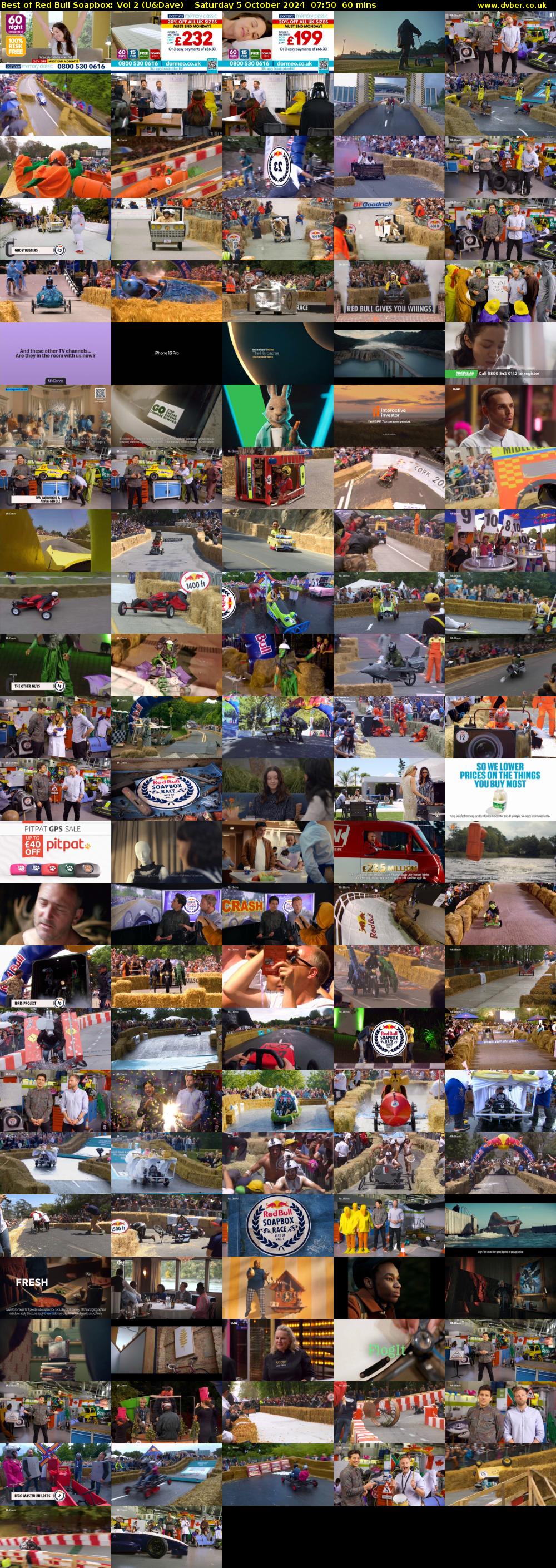 Best of Red Bull Soapbox: Vol 2 (U&Dave) Saturday 5 October 2024 07:50 - 08:50