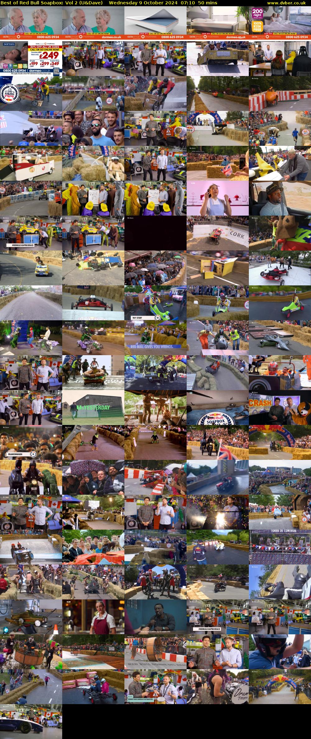 Best of Red Bull Soapbox: Vol 2 (U&Dave) Wednesday 9 October 2024 07:10 - 08:00