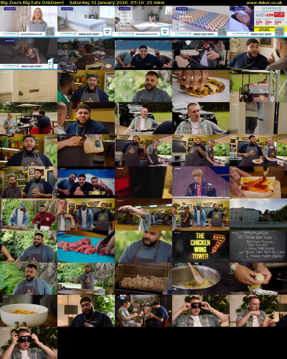 Big Zuu's Big Eats (U&Dave) Saturday 31 January 2026 07:10 - 07:35