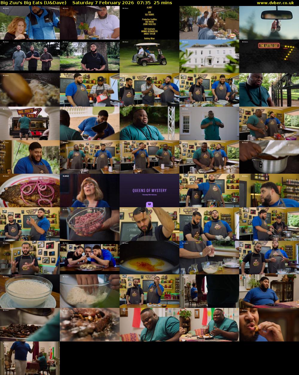 Big Zuu's Big Eats (U&Dave) Saturday 7 February 2026 07:35 - 08:00