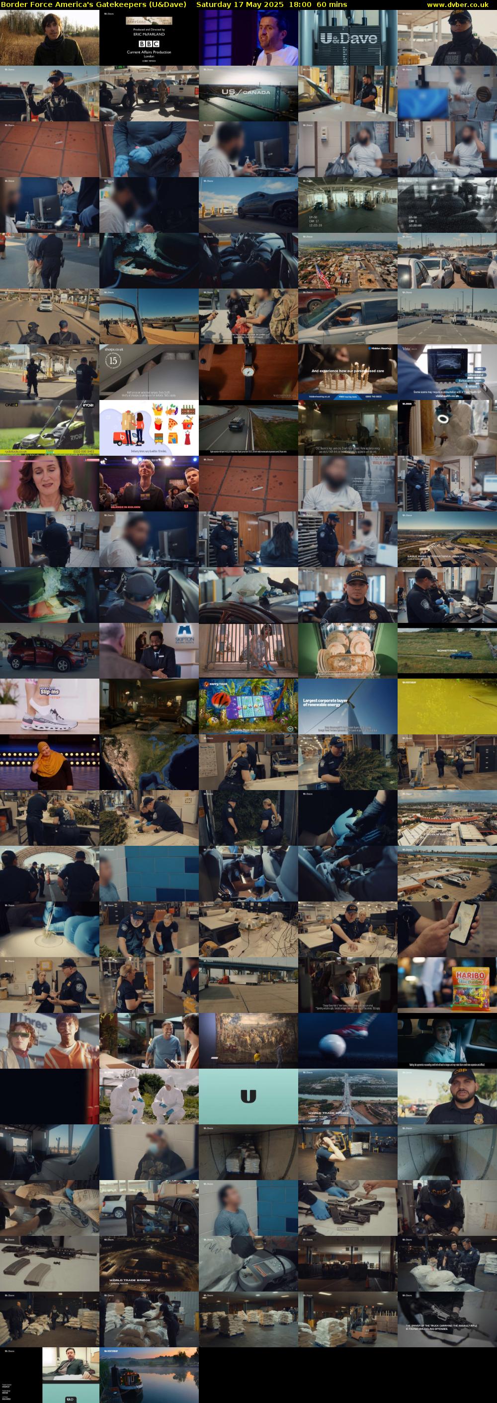 Border Force America's Gatekeepers (U&Dave) Saturday 17 May 2025 18:00 - 19:00