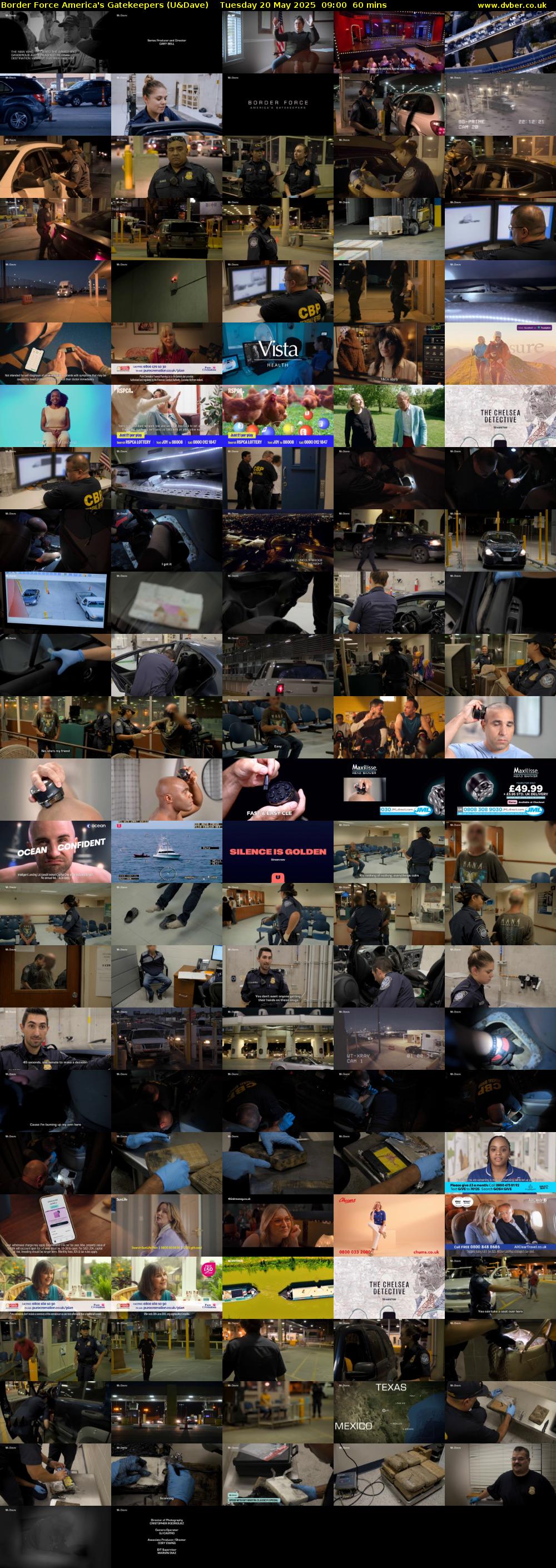 Border Force America's Gatekeepers (U&Dave) Tuesday 20 May 2025 09:00 - 10:00