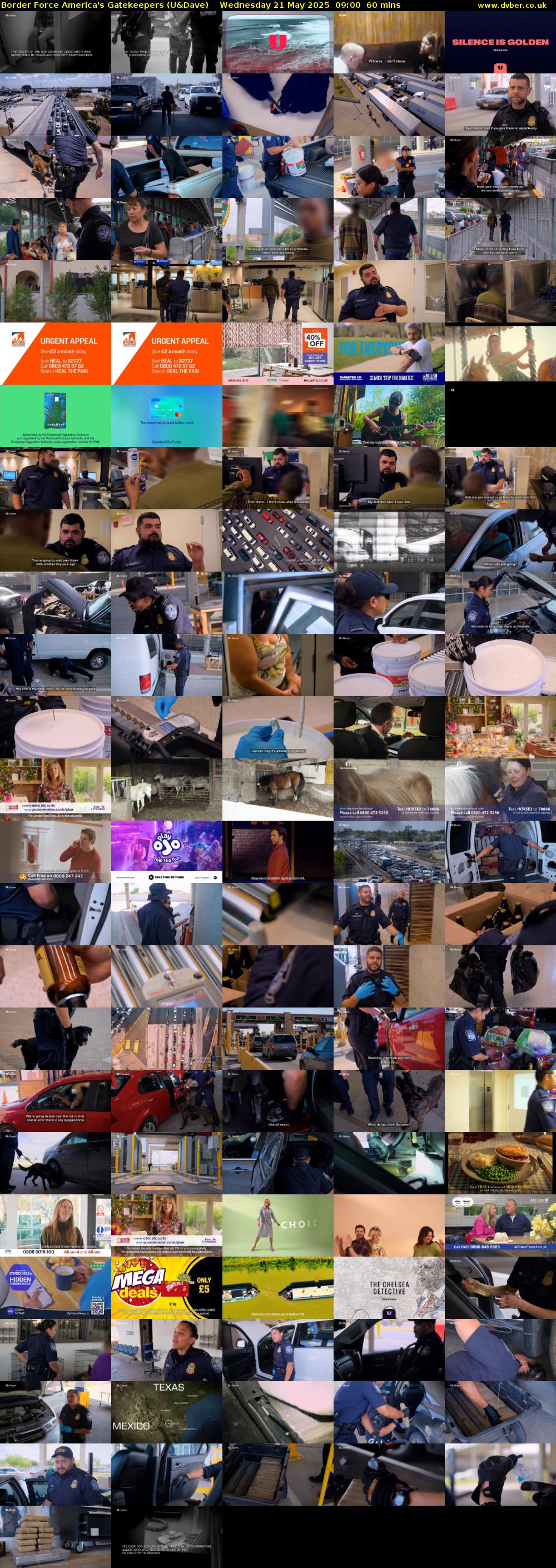 Border Force America's Gatekeepers (U&Dave) Wednesday 21 May 2025 09:00 - 10:00