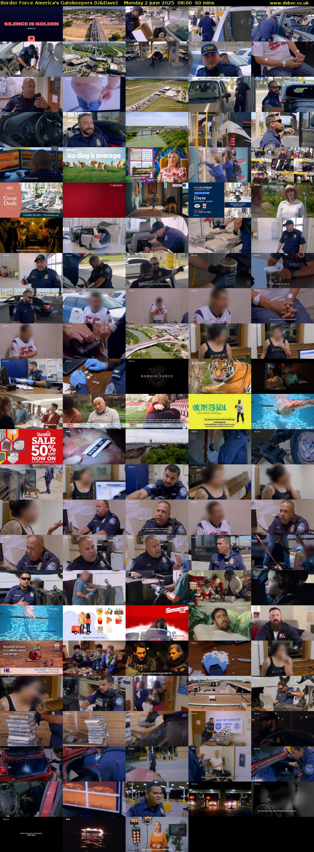 Border Force America's Gatekeepers (U&Dave) Monday 2 June 2025 08:00 - 09:00