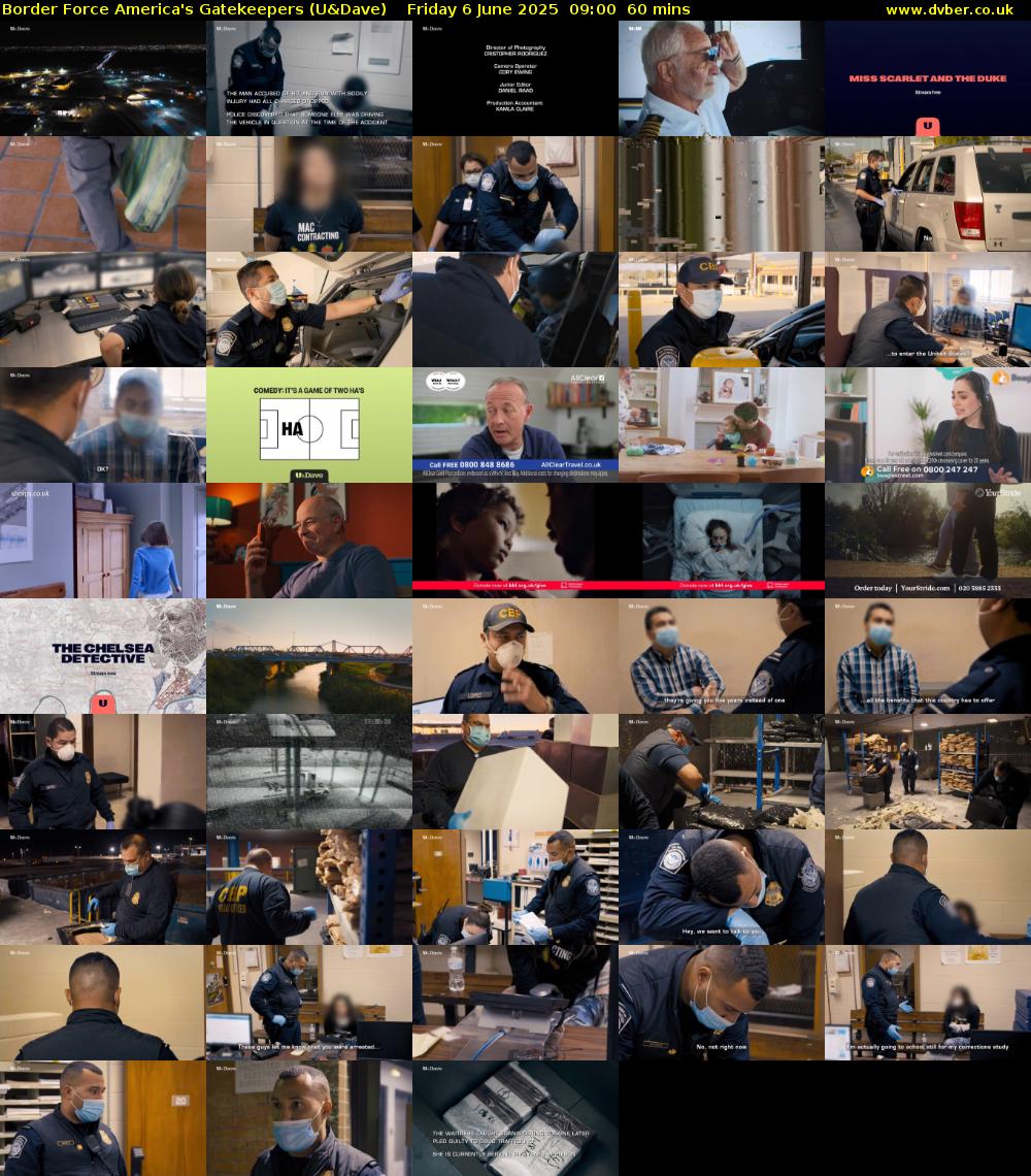 Border Force America's Gatekeepers (U&Dave) Friday 6 June 2025 09:00 - 10:00