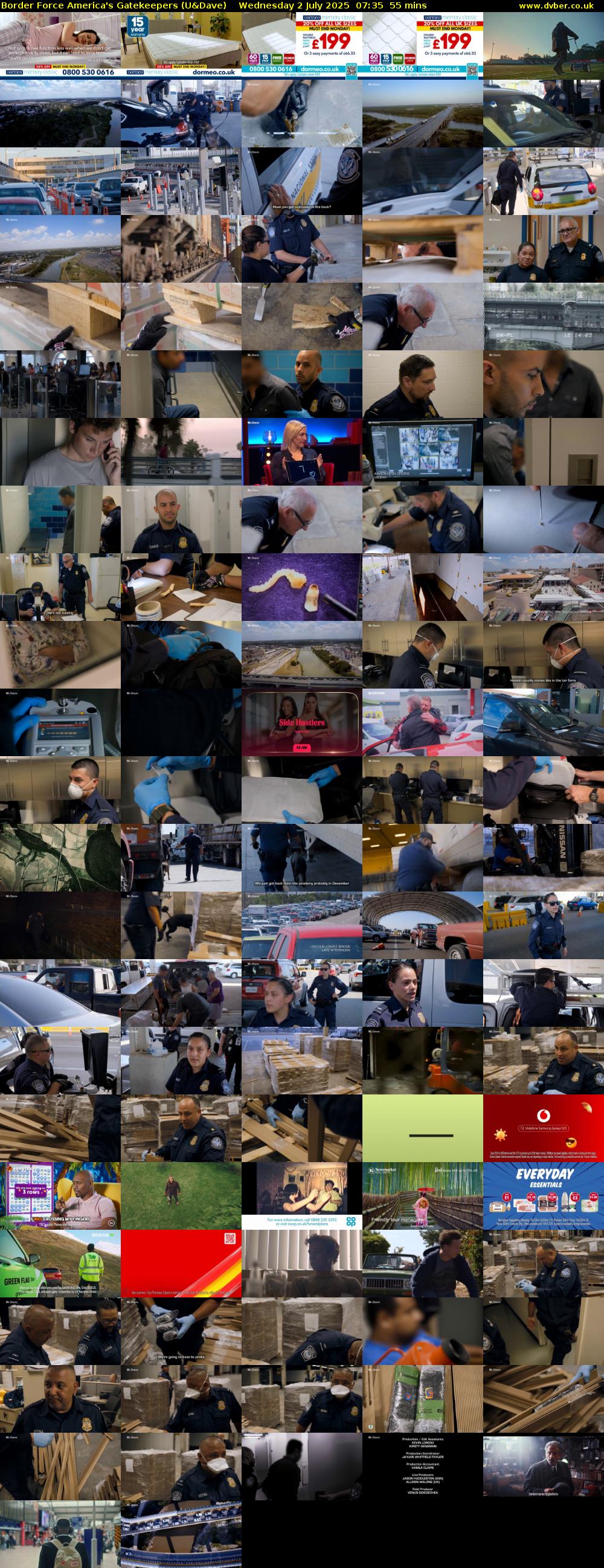 Border Force America's Gatekeepers (U&Dave) Wednesday 2 July 2025 07:35 - 08:30