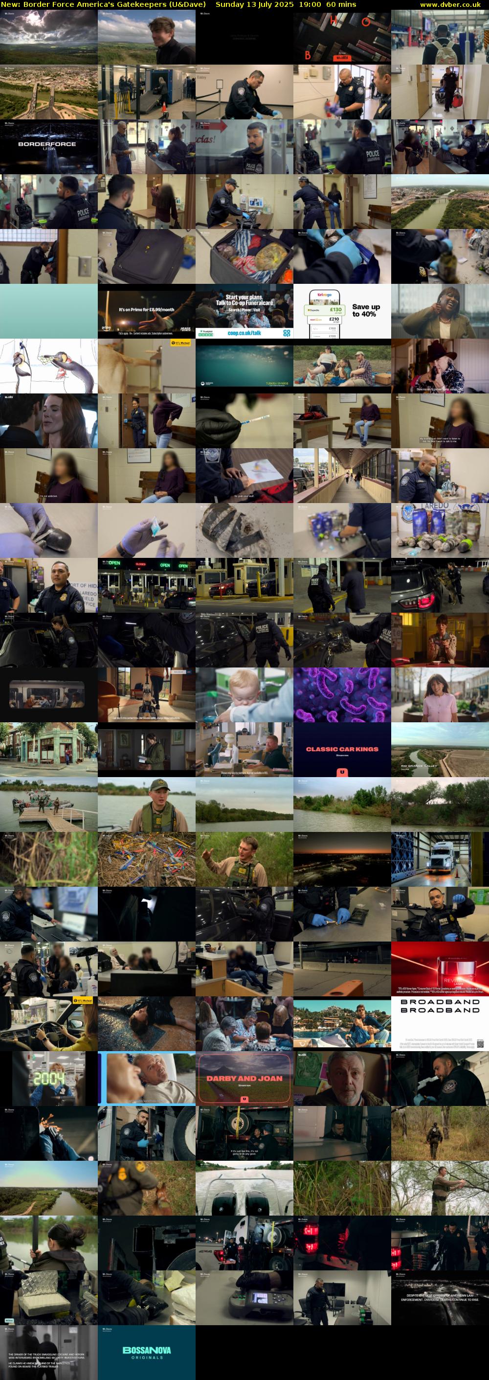 Border Force America's Gatekeepers (U&Dave) Sunday 13 July 2025 19:00 - 20:00