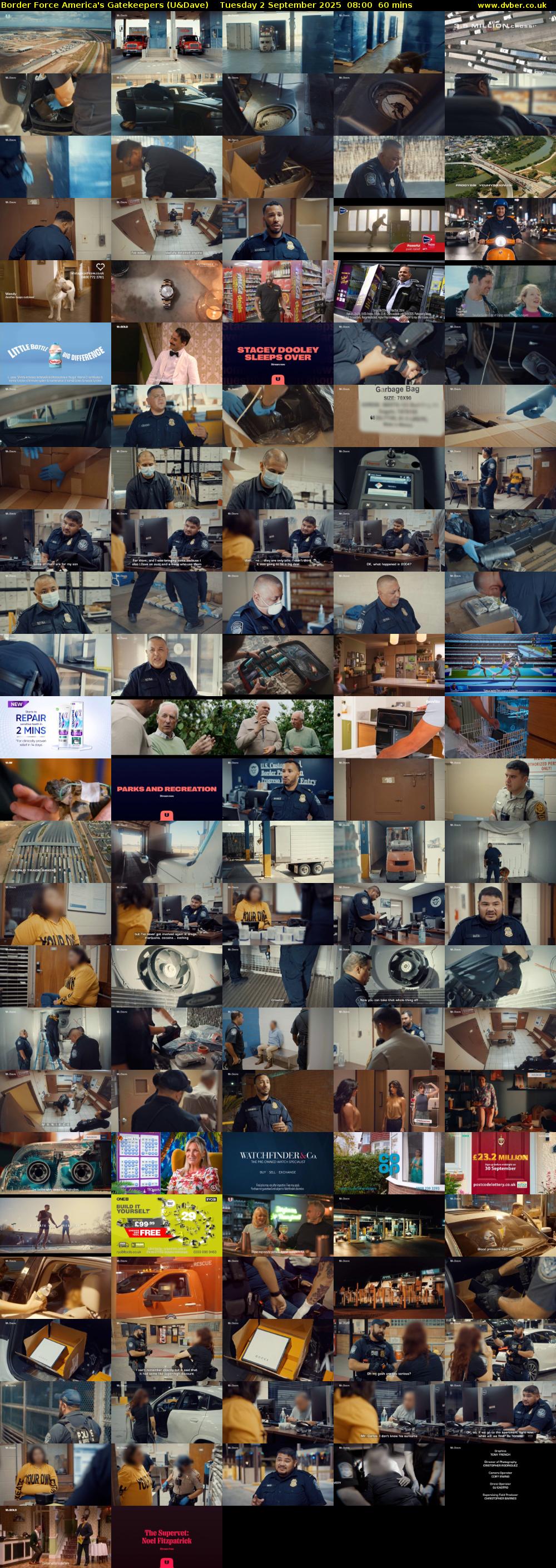 Border Force America's Gatekeepers (U&Dave) Tuesday 2 September 2025 08:00 - 09:00