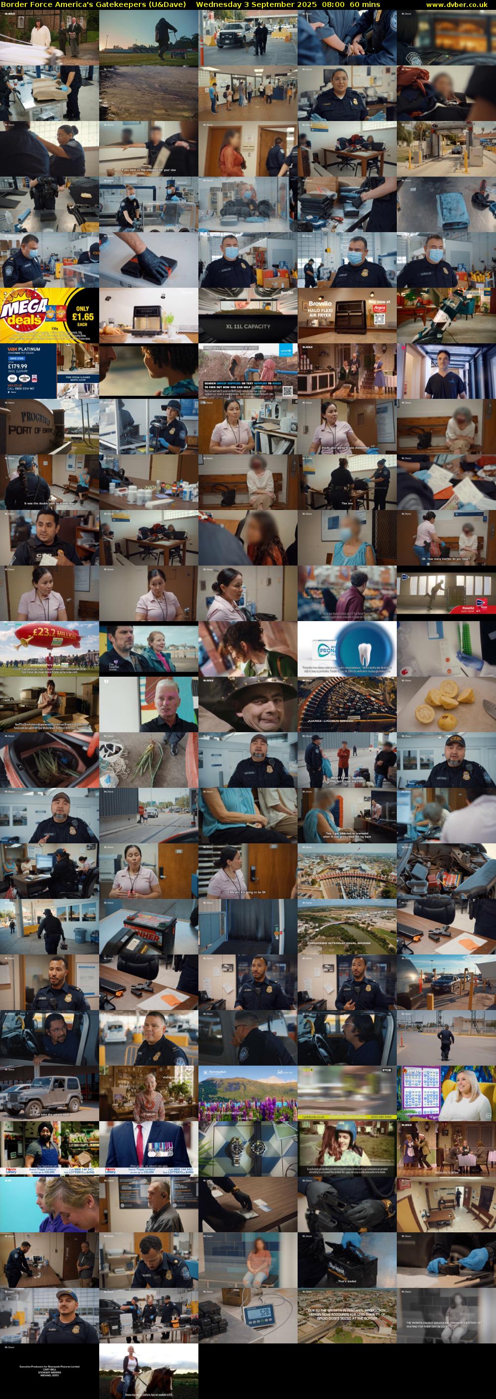 Border Force America's Gatekeepers (U&Dave) Wednesday 3 September 2025 08:00 - 09:00