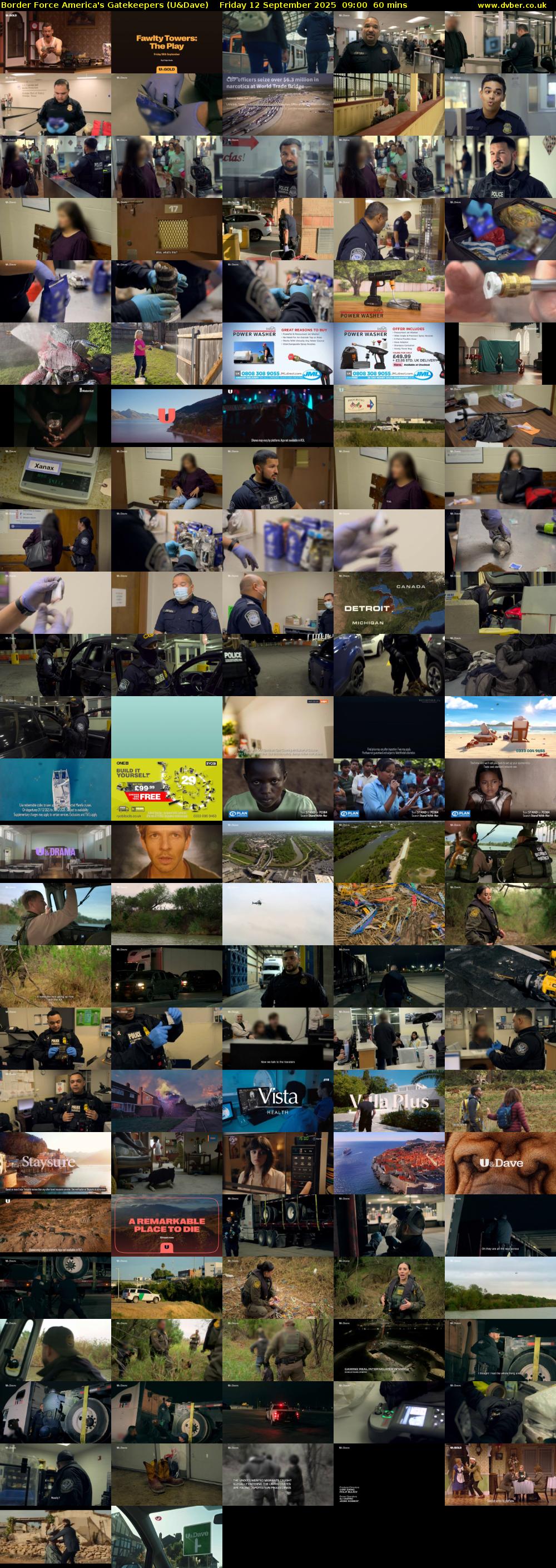 Border Force America's Gatekeepers (U&Dave) Friday 12 September 2025 09:00 - 10:00