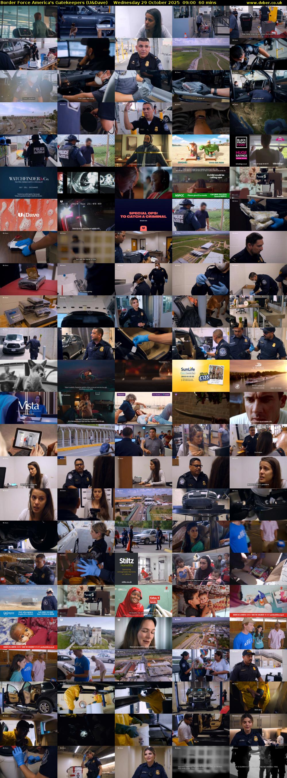 Border Force America's Gatekeepers (U&Dave) Wednesday 29 October 2025 09:00 - 10:00