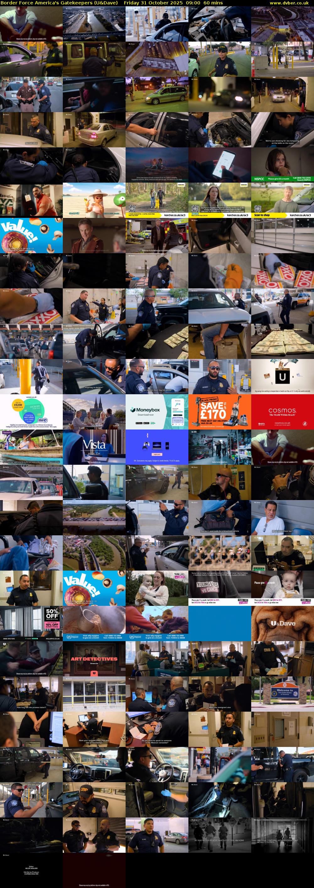 Border Force America's Gatekeepers (U&Dave) Friday 31 October 2025 09:00 - 10:00