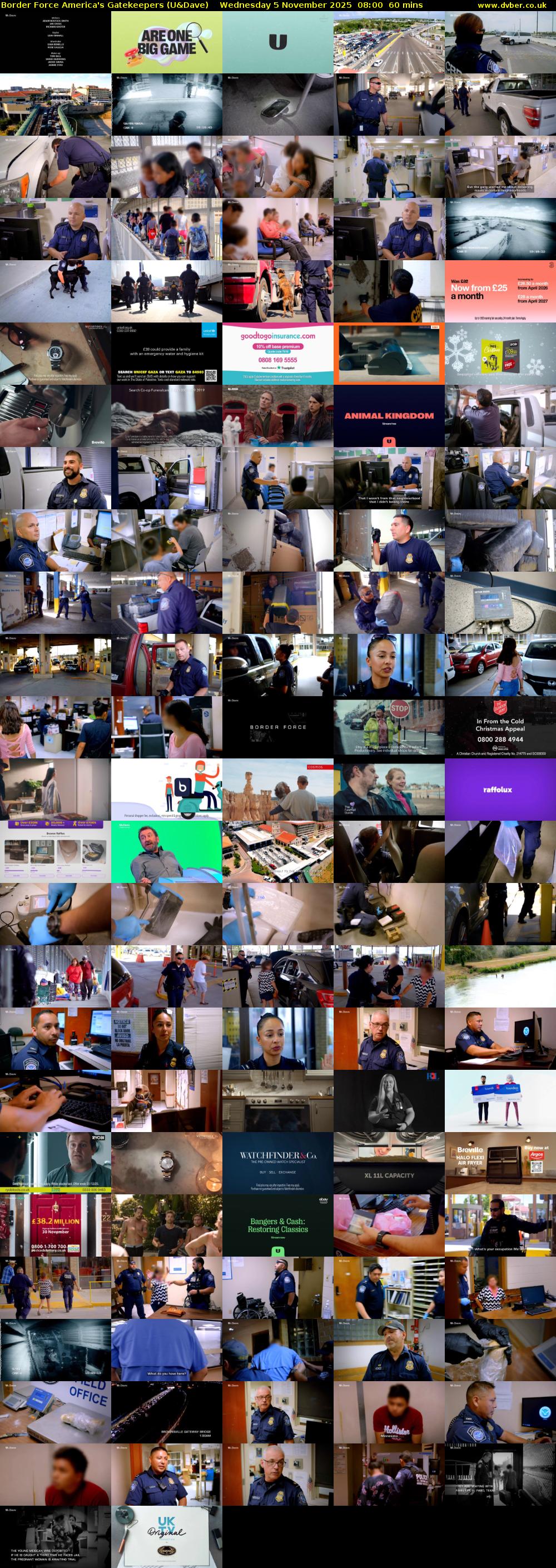 Border Force America's Gatekeepers (U&Dave) Wednesday 5 November 2025 08:00 - 09:00