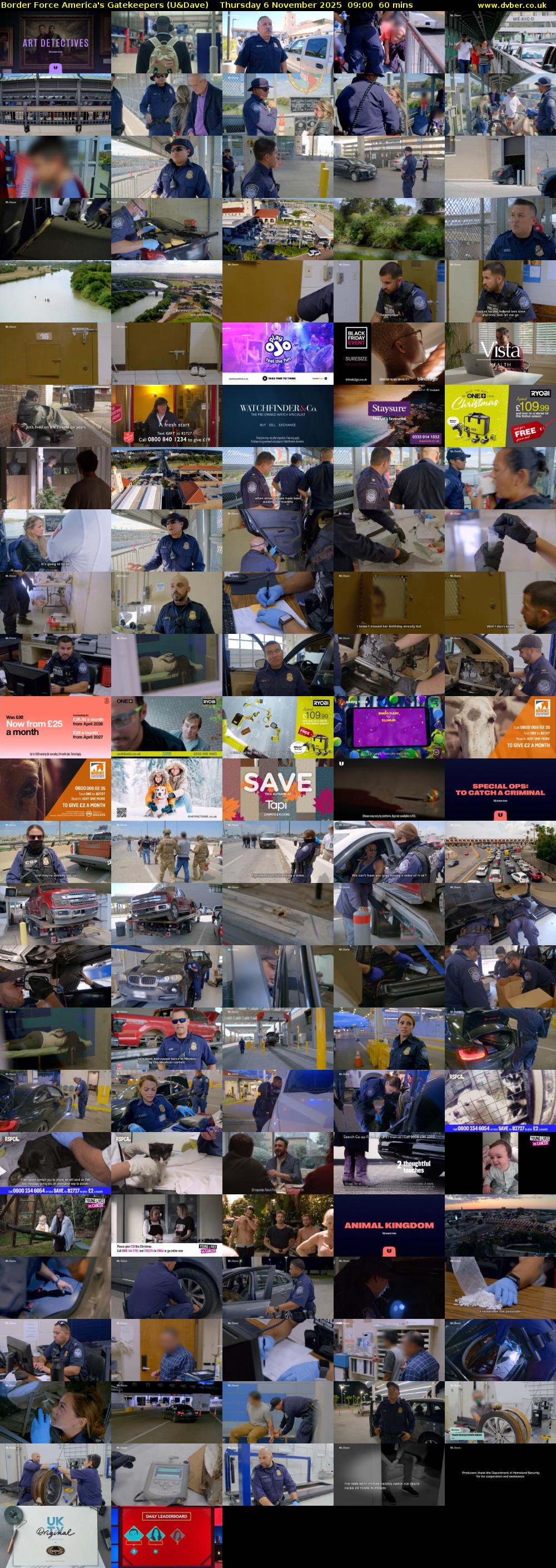 Border Force America's Gatekeepers (U&Dave) Thursday 6 November 2025 09:00 - 10:00