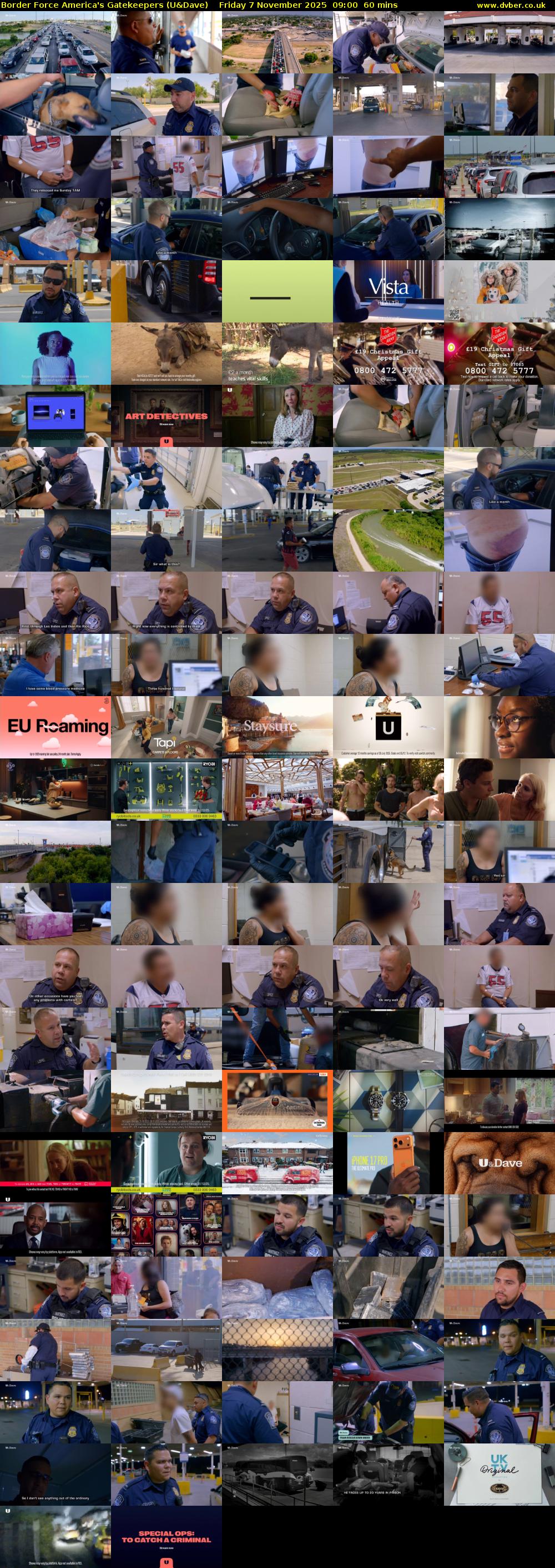 Border Force America's Gatekeepers (U&Dave) Friday 7 November 2025 09:00 - 10:00