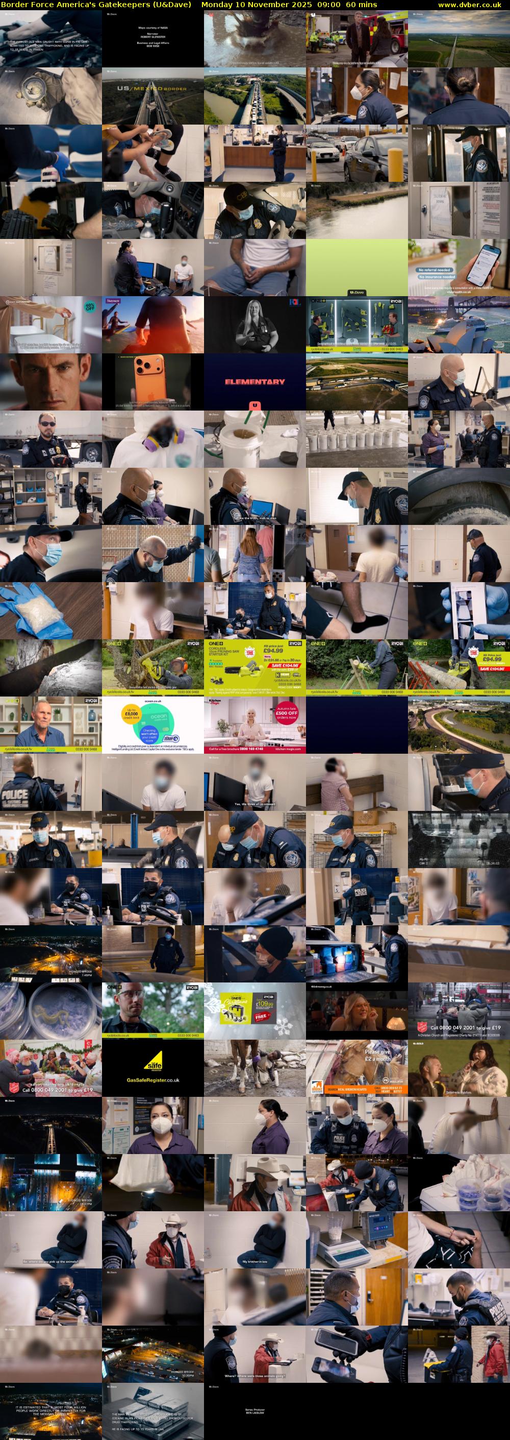 Border Force America's Gatekeepers (U&Dave) Monday 10 November 2025 09:00 - 10:00