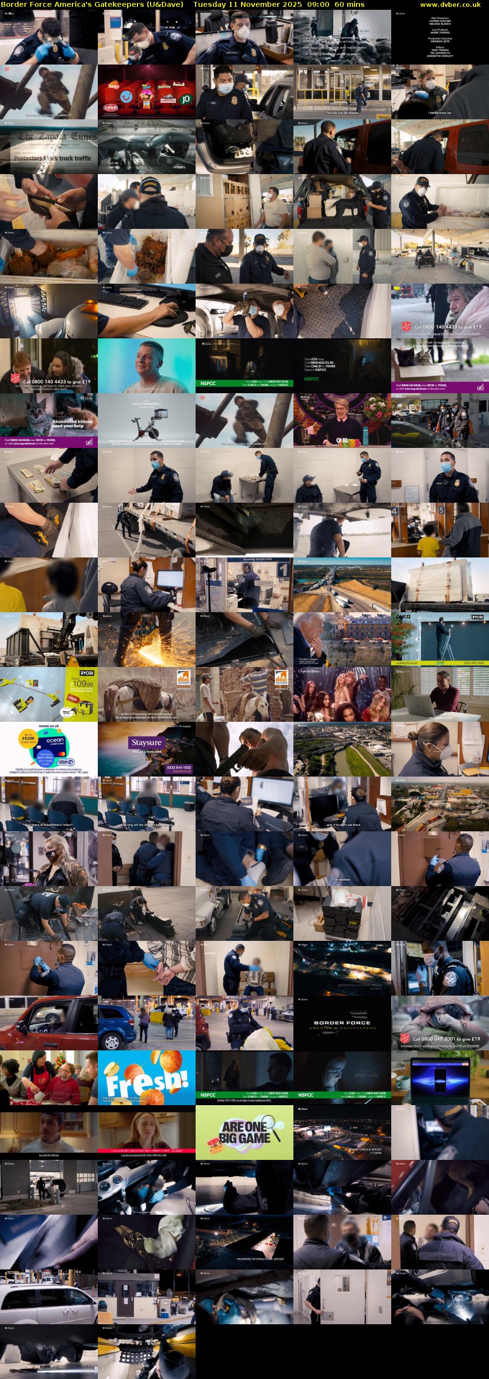 Border Force America's Gatekeepers (U&Dave) Tuesday 11 November 2025 09:00 - 10:00
