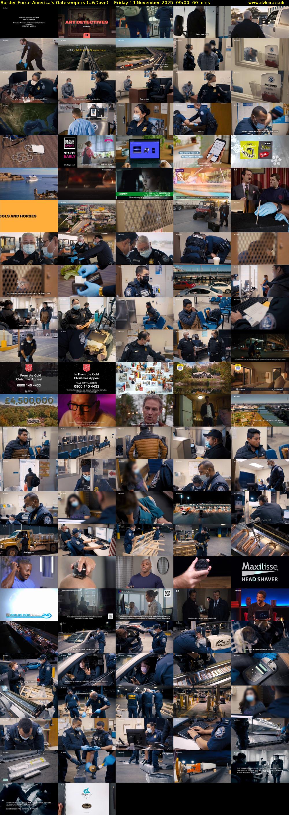 Border Force America's Gatekeepers (U&Dave) Friday 14 November 2025 09:00 - 10:00