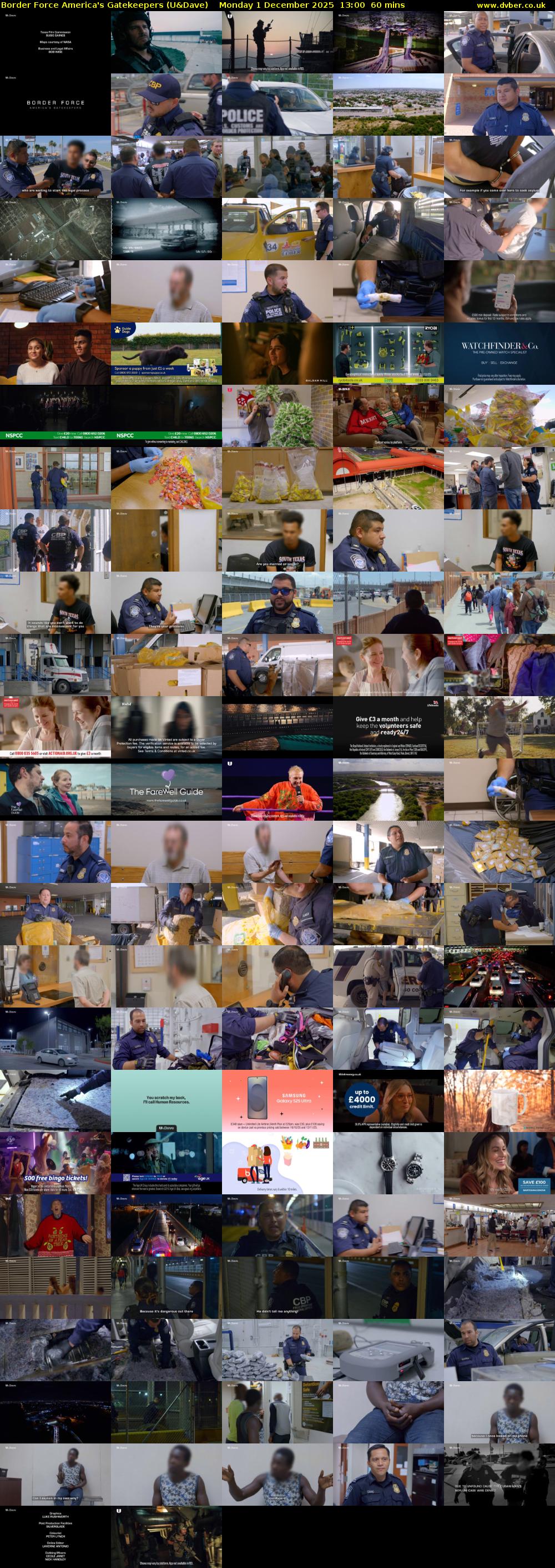Border Force America's Gatekeepers (U&Dave) Monday 1 December 2025 13:00 - 14:00