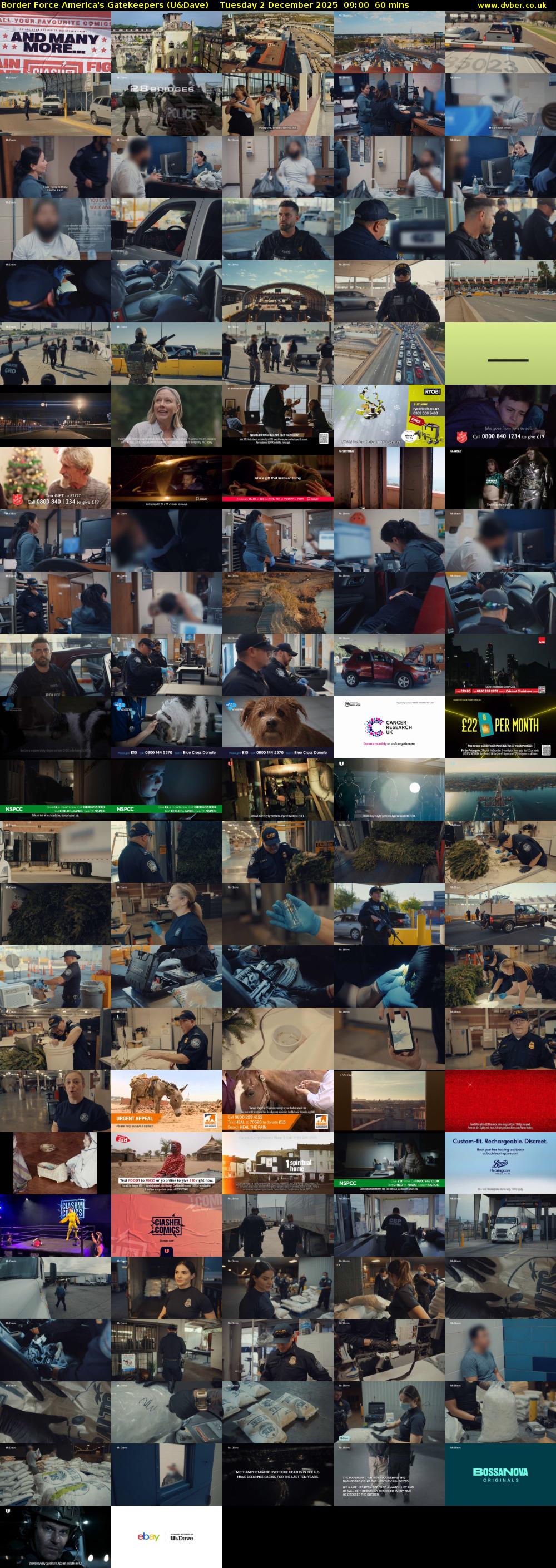 Border Force America's Gatekeepers (U&Dave) Tuesday 2 December 2025 09:00 - 10:00