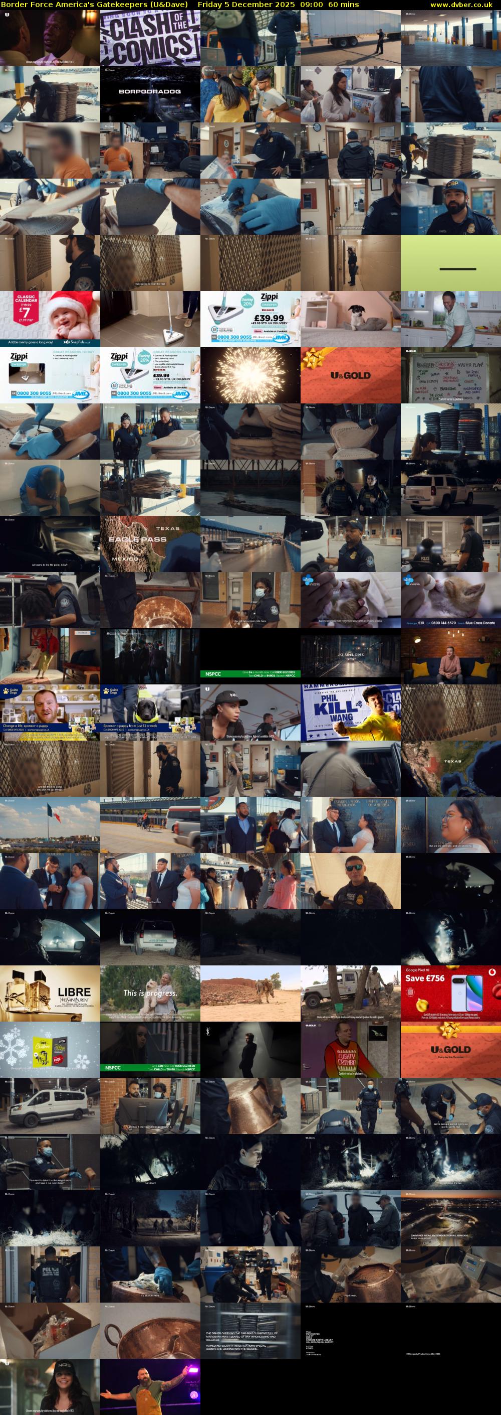 Border Force America's Gatekeepers (U&Dave) Friday 5 December 2025 09:00 - 10:00