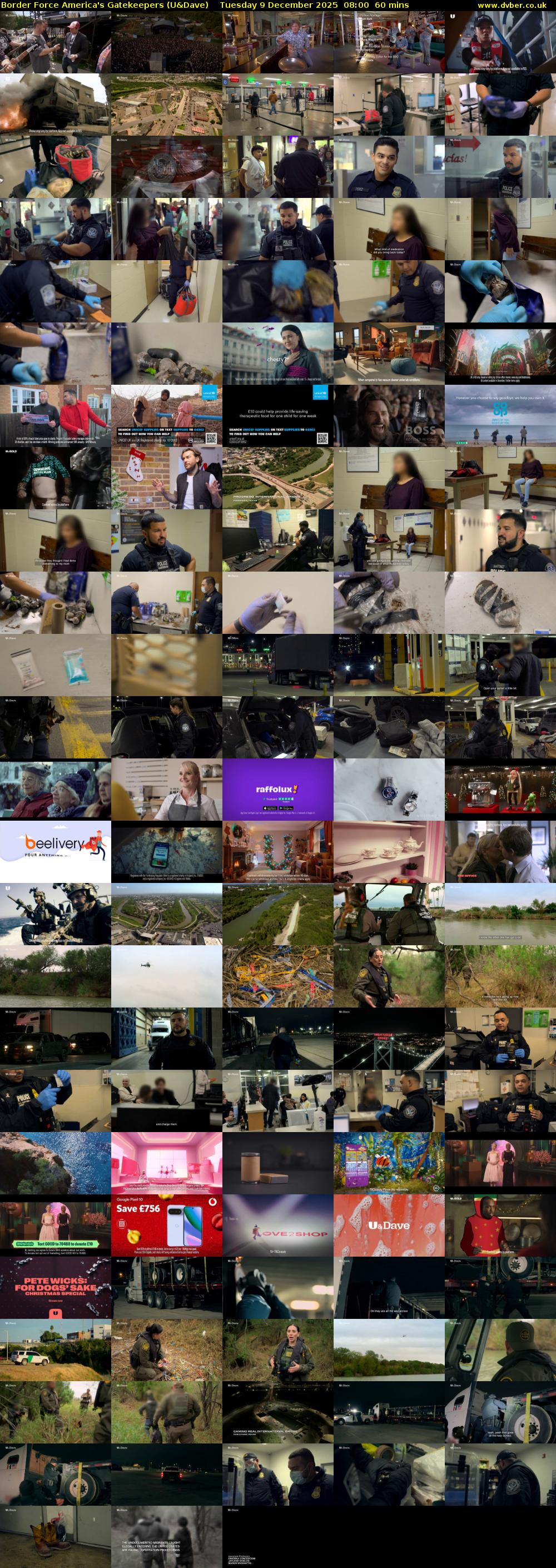 Border Force America's Gatekeepers (U&Dave) Tuesday 9 December 2025 08:00 - 09:00