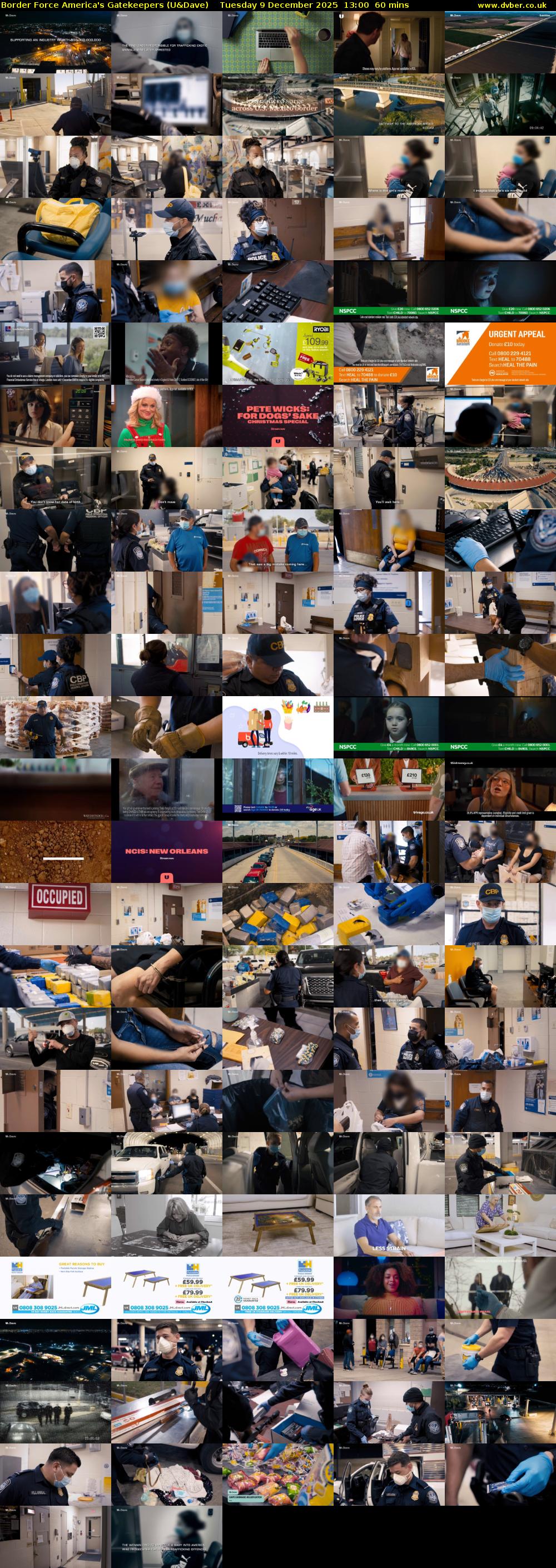 Border Force America's Gatekeepers (U&Dave) Tuesday 9 December 2025 13:00 - 14:00