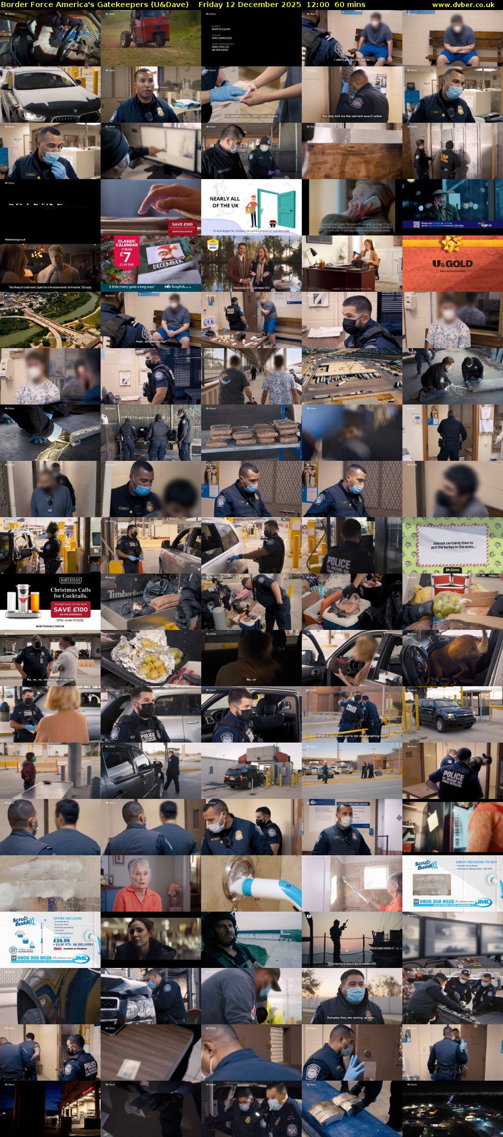 Border Force America's Gatekeepers (U&Dave) Friday 12 December 2025 12:00 - 13:00