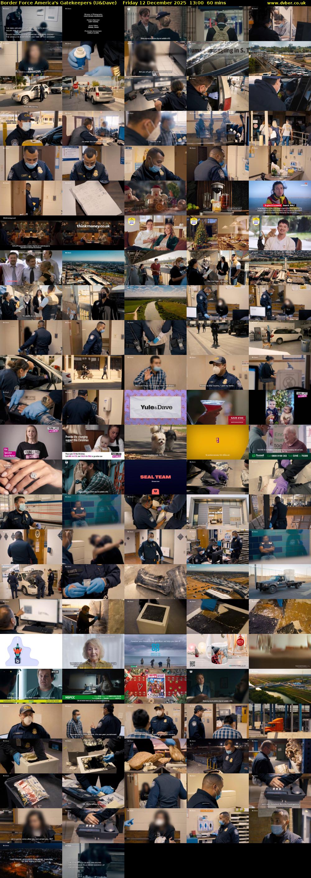 Border Force America's Gatekeepers (U&Dave) Friday 12 December 2025 13:00 - 14:00