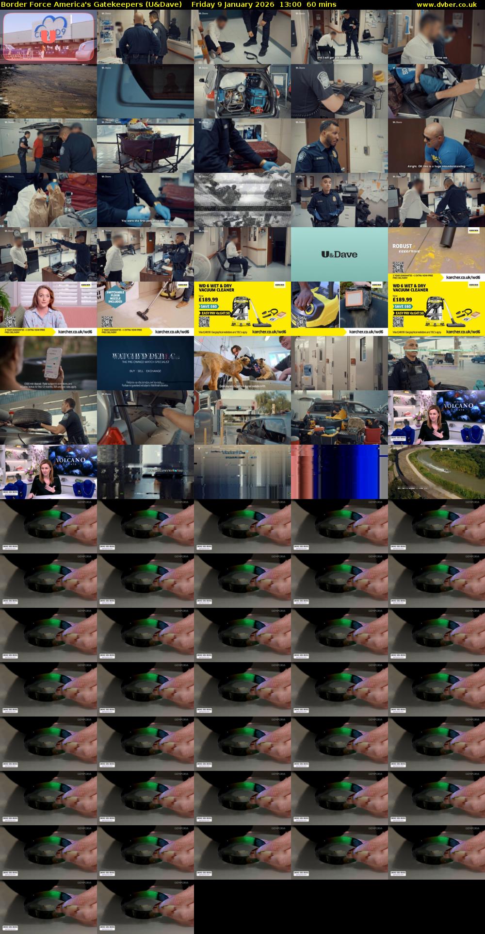 Border Force America's Gatekeepers (U&Dave) Friday 9 January 2026 13:00 - 14:00