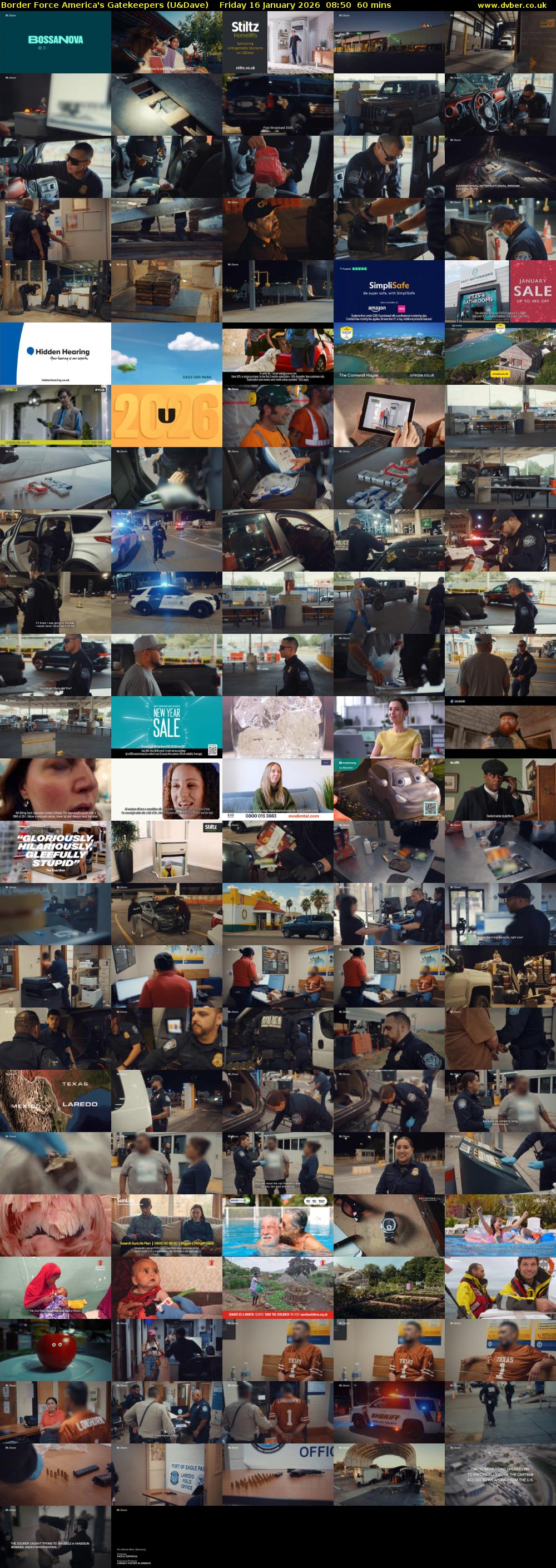 Border Force America's Gatekeepers (U&Dave) Friday 16 January 2026 08:50 - 09:50