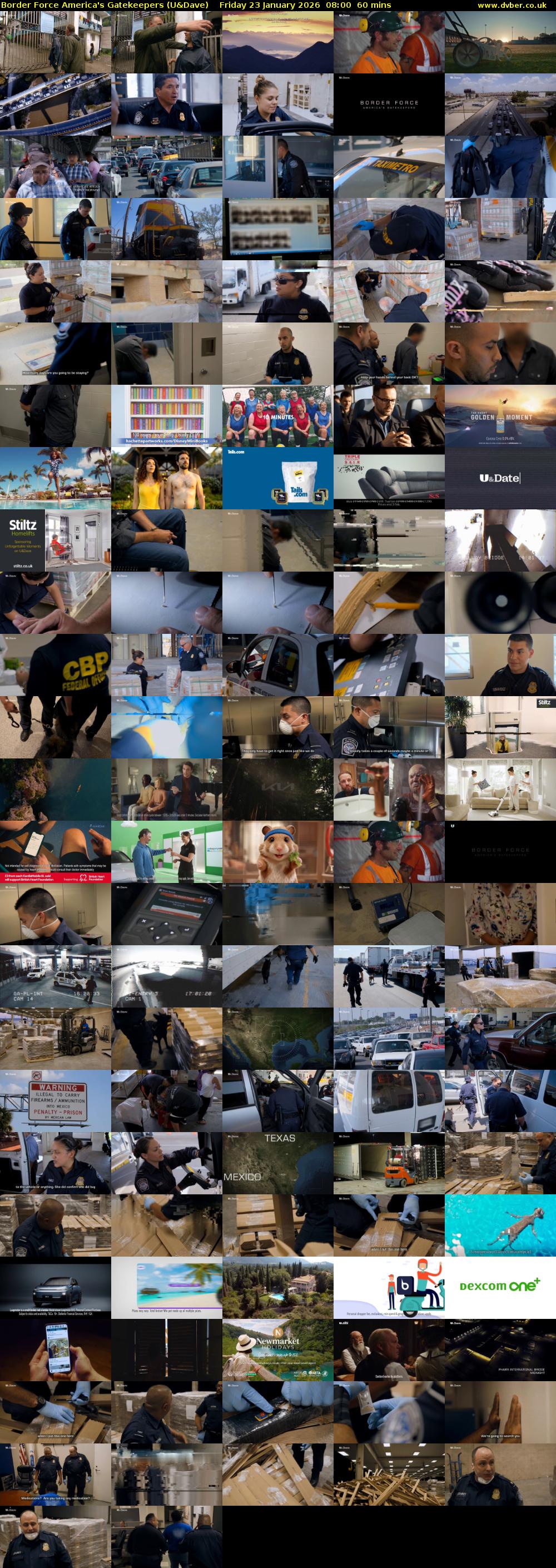 Border Force America's Gatekeepers (U&Dave) Friday 23 January 2026 08:00 - 09:00