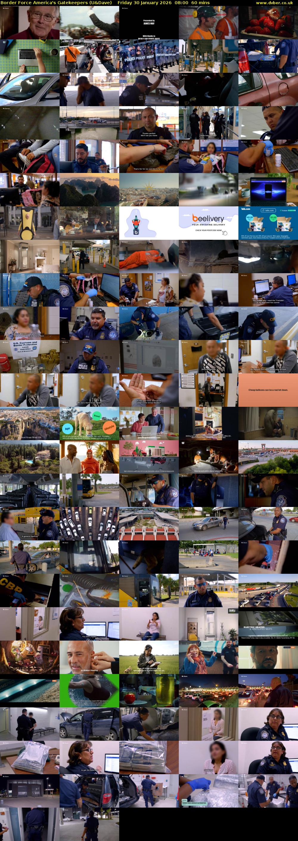 Border Force America's Gatekeepers (U&Dave) Friday 30 January 2026 08:00 - 09:00