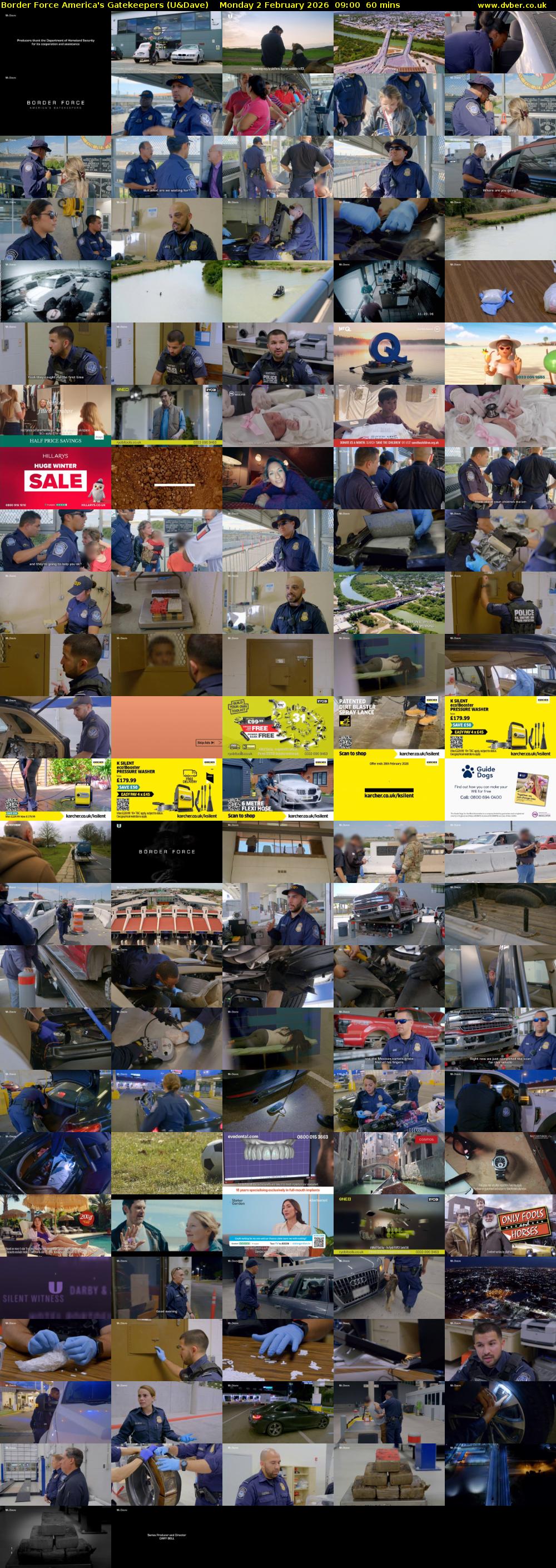 Border Force America's Gatekeepers (U&Dave) Monday 2 February 2026 09:00 - 10:00