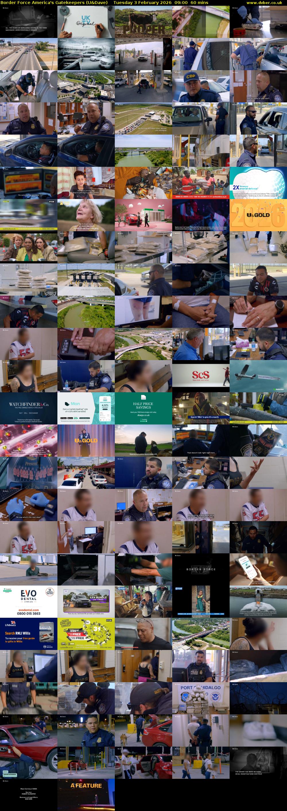 Border Force America's Gatekeepers (U&Dave) Tuesday 3 February 2026 09:00 - 10:00