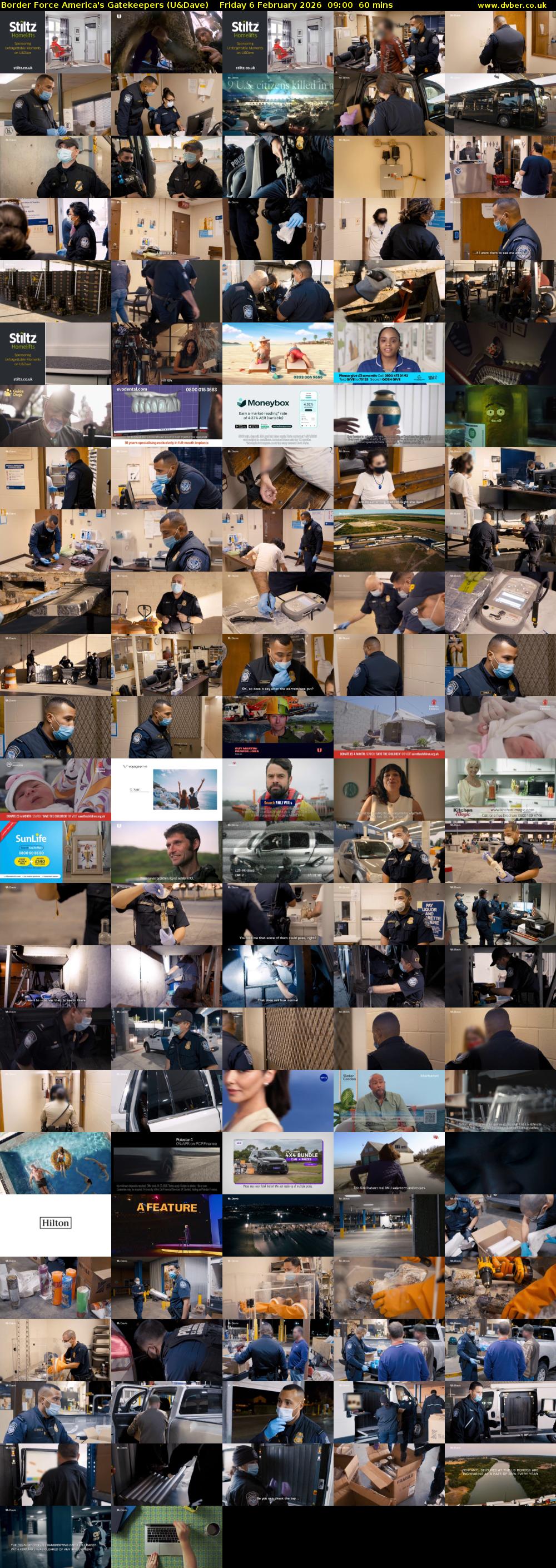 Border Force America's Gatekeepers (U&Dave) Friday 6 February 2026 09:00 - 10:00