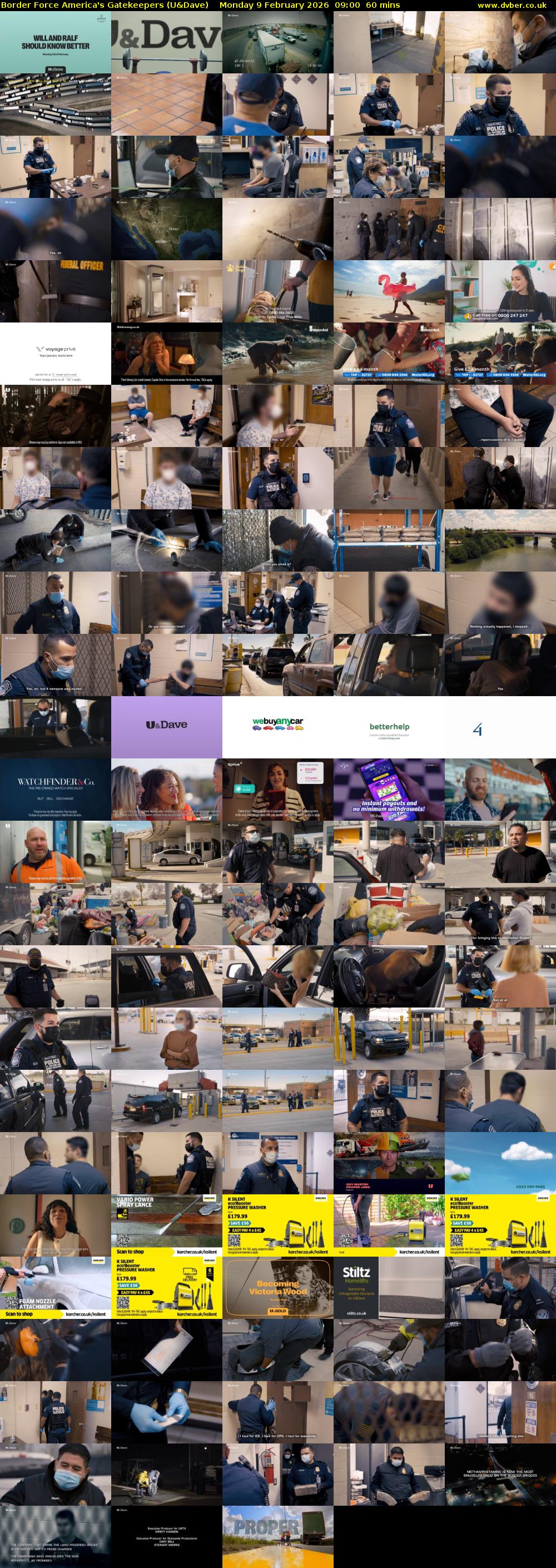 Border Force America's Gatekeepers (U&Dave) Monday 9 February 2026 09:00 - 10:00