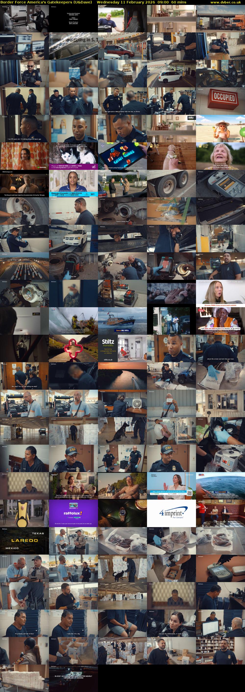Border Force America's Gatekeepers (U&Dave) Wednesday 11 February 2026 09:00 - 10:00