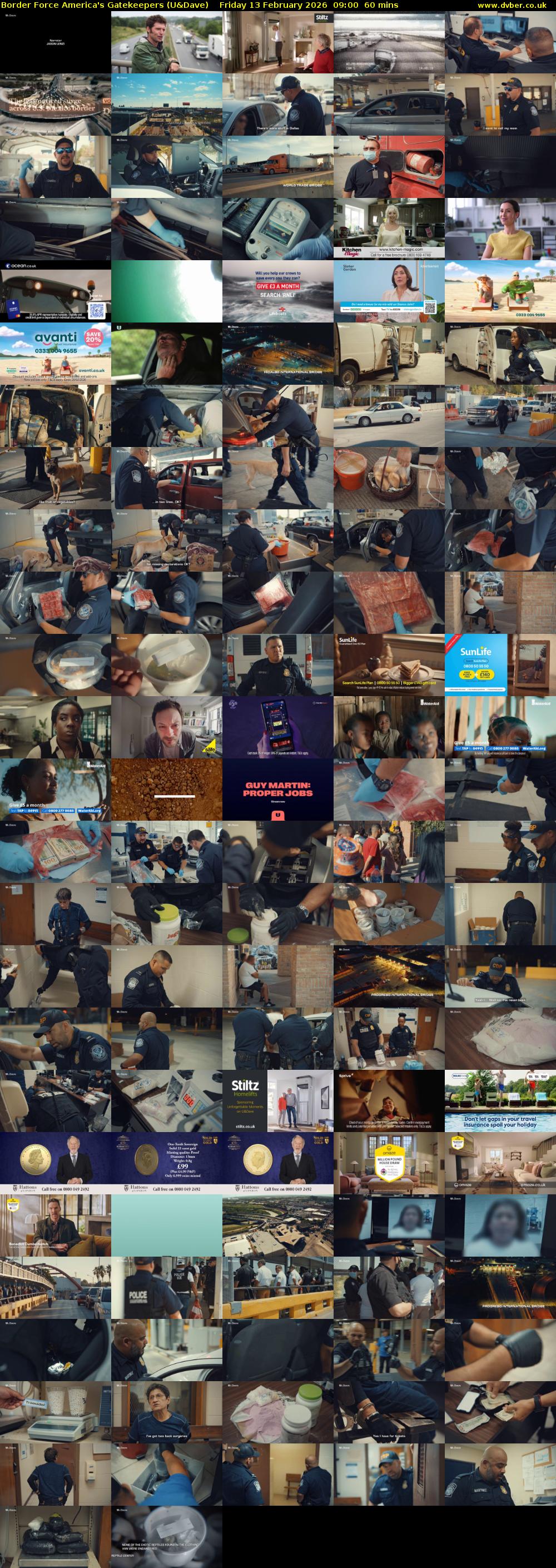 Border Force America's Gatekeepers (U&Dave) Friday 13 February 2026 09:00 - 10:00